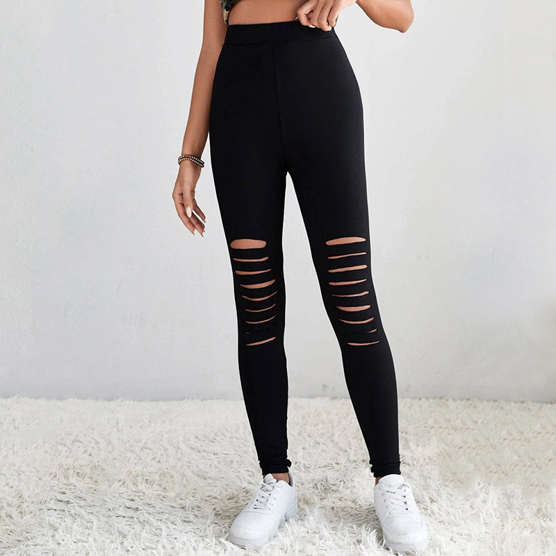 Damleggings med moderiktiga cut-outs och hög midja Mirla-Eva Jonsson