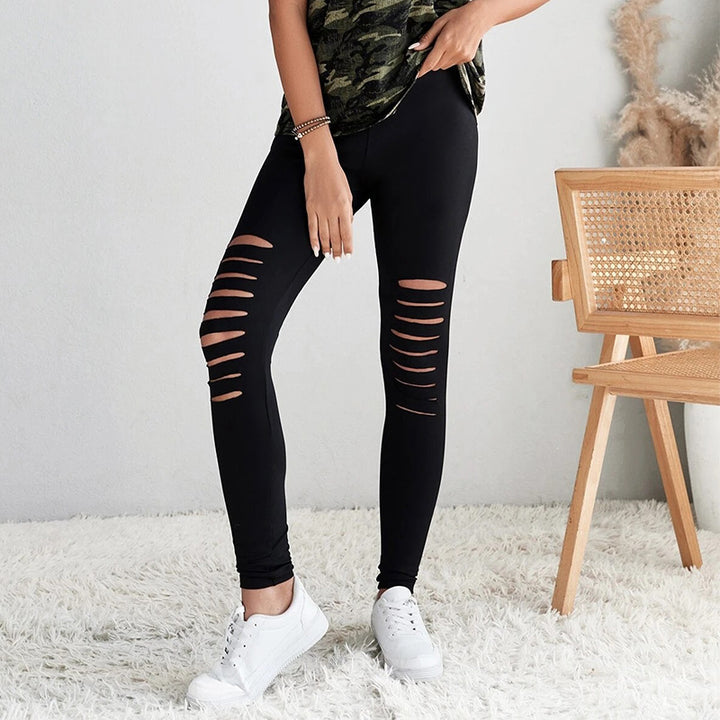 Damleggings med moderiktiga cut-outs och hög midja Mirla-Eva Jonsson