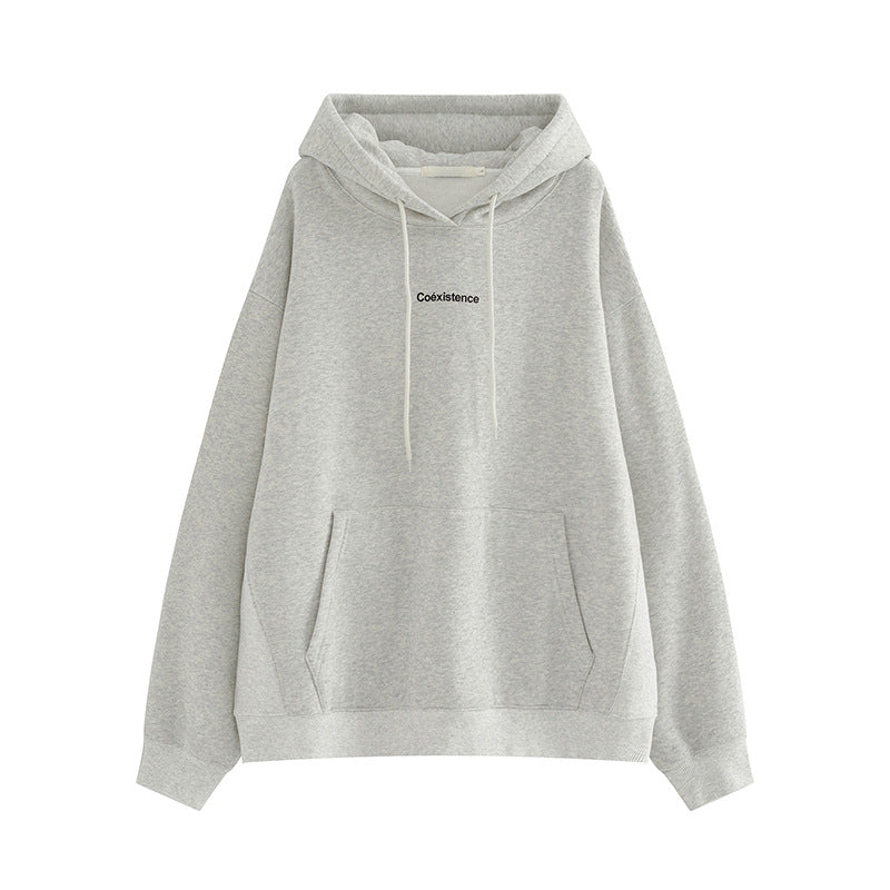 Damm hoodie med en avslappnad passform och praktisk kängurufickdesign-Eva Jonsson
