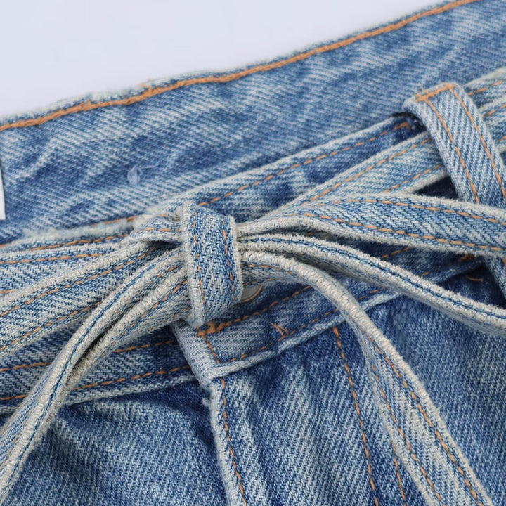 Dammed Wide Jeans i Destroyed-Look med justerbar midja Mirla-Eva Jonsson