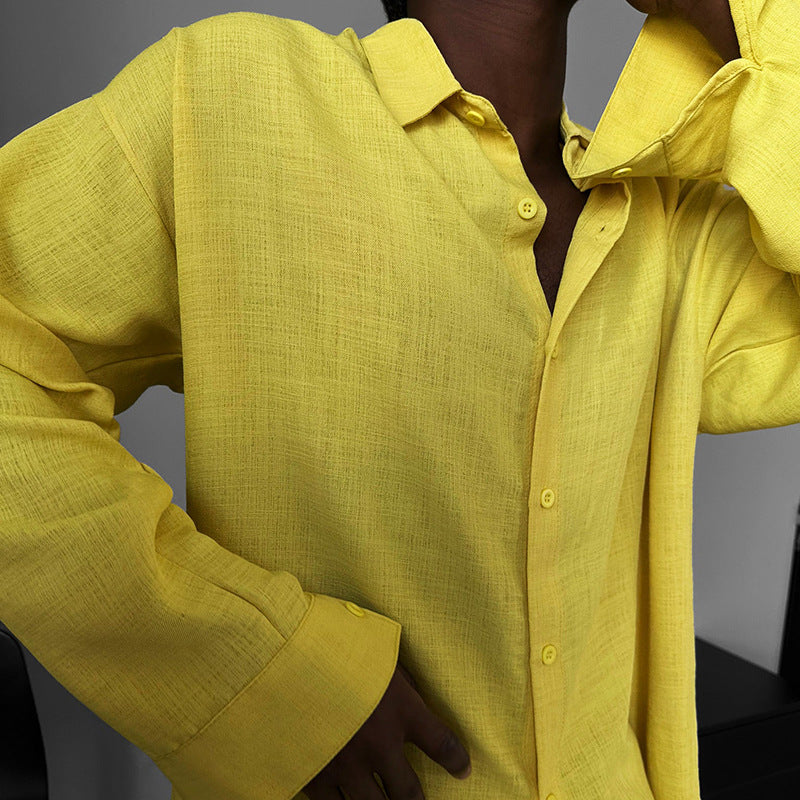 Dammens avslappnade linneblus med oversized skärning Eva Jonsson-Eva Jonsson