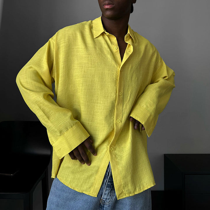 Dammens avslappnade linneblus med oversized skärning Eva Jonsson-Eva Jonsson