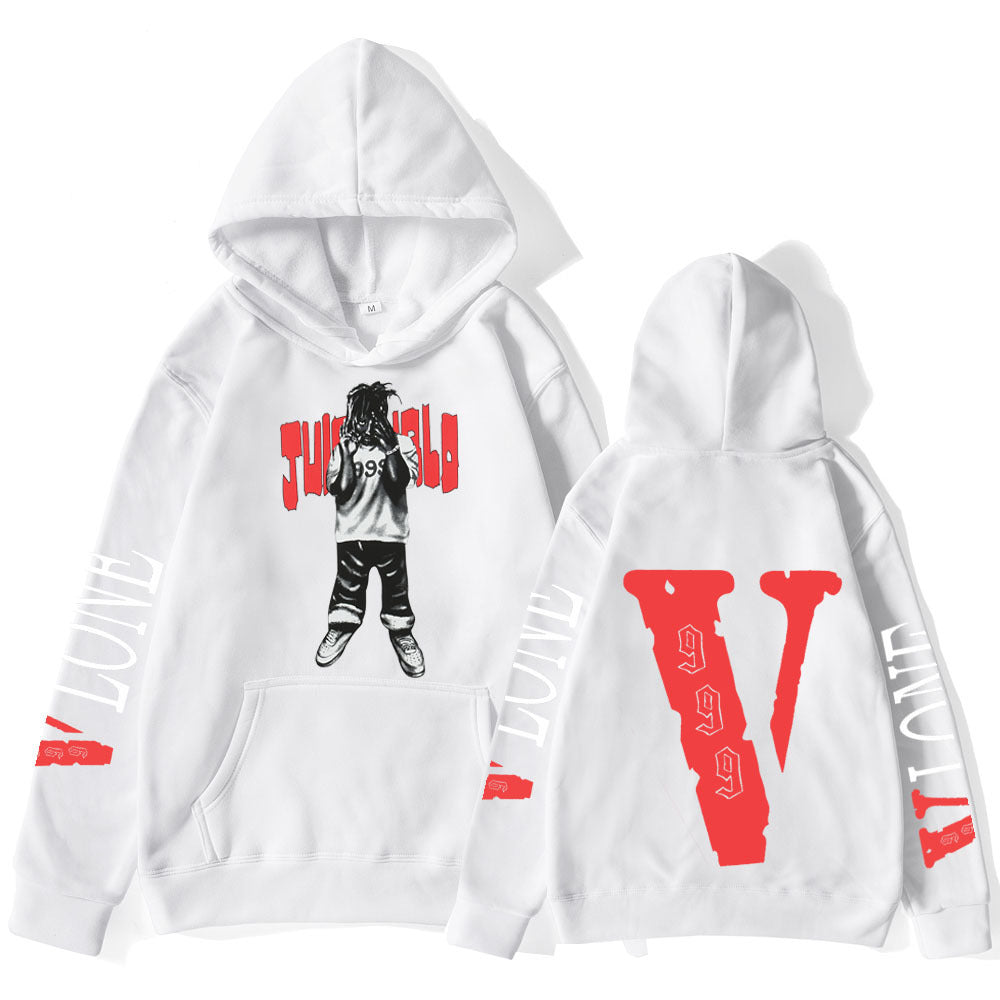Dammens hoodie med konstnärligt tryck och bekväm passform Mirla-Eva Jonsson