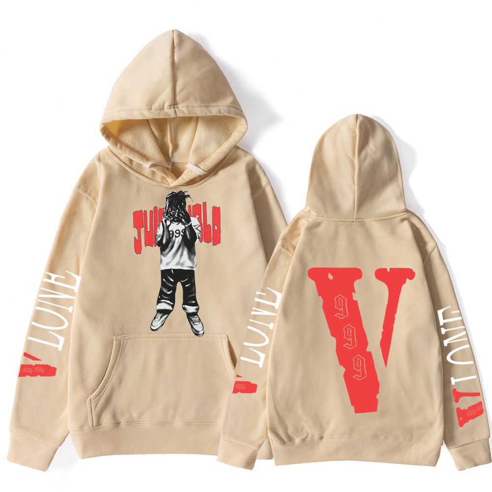 Dammens hoodie med konstnärligt tryck och bekväm passform Mirla-Eva Jonsson