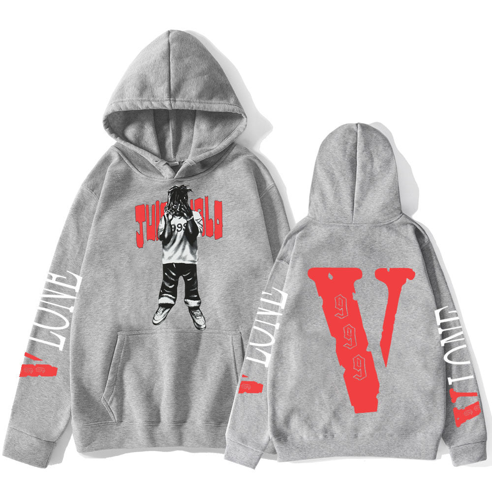 Dammens hoodie med konstnärligt tryck och bekväm passform Mirla-Eva Jonsson
