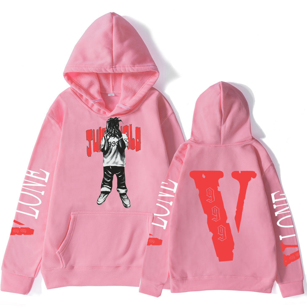 Dammens hoodie med konstnärligt tryck och bekväm passform Mirla-Eva Jonsson