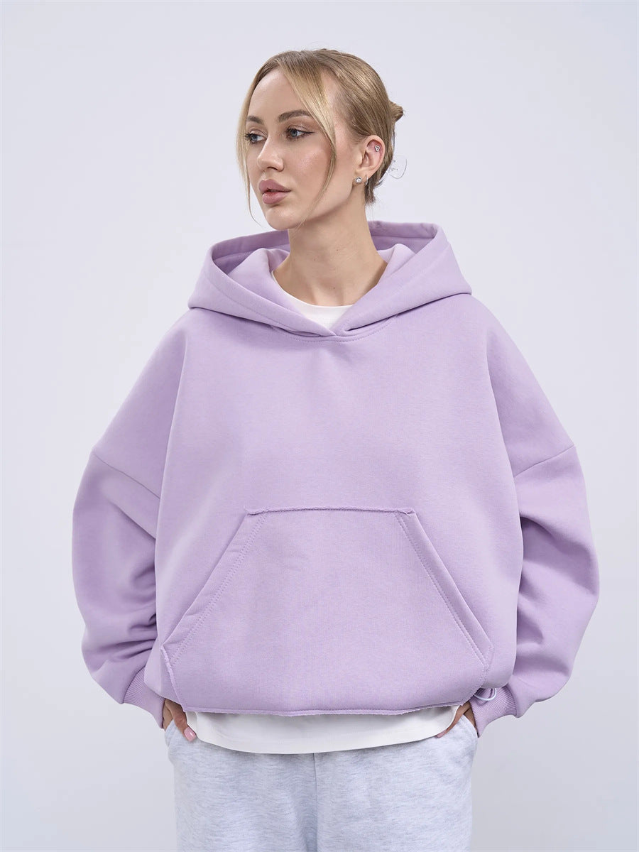 Dammens oversized huvtröja med sidofickor och avslappnad passform Mirla-Eva Jonsson