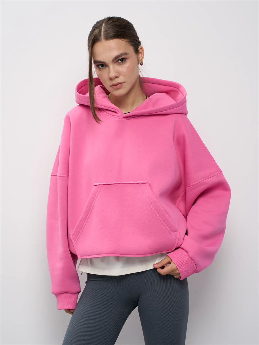 Dammens oversized huvtröja med sidofickor och avslappnad passform Mirla-Eva Jonsson