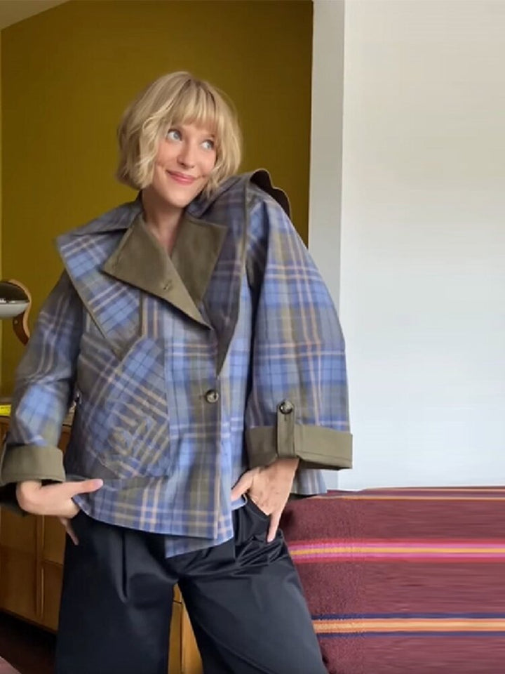 Dammode Rutig Kappa Jacka Mirla-Eva Jonsson