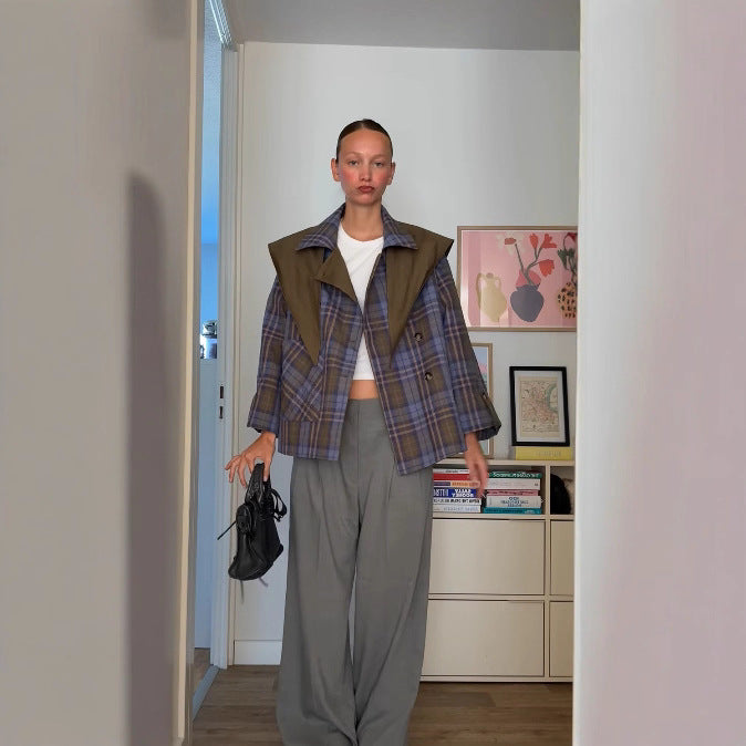 Dammode Rutig Kappa Jacka Mirla-Eva Jonsson