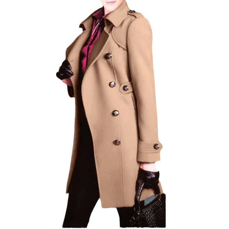 Dammtrenchcoat med dubbel knapprad Eva Jonsson-Eva Jonsson