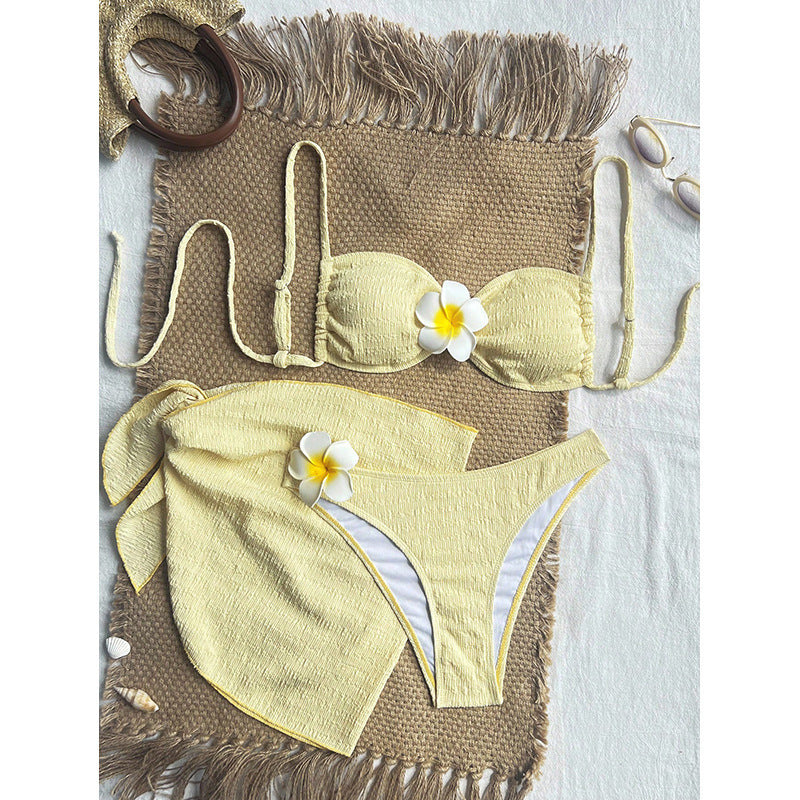 Damn badedräkt-set med elegant bandeau överdel och högskuren underdel Mirla-Eva Jonsson