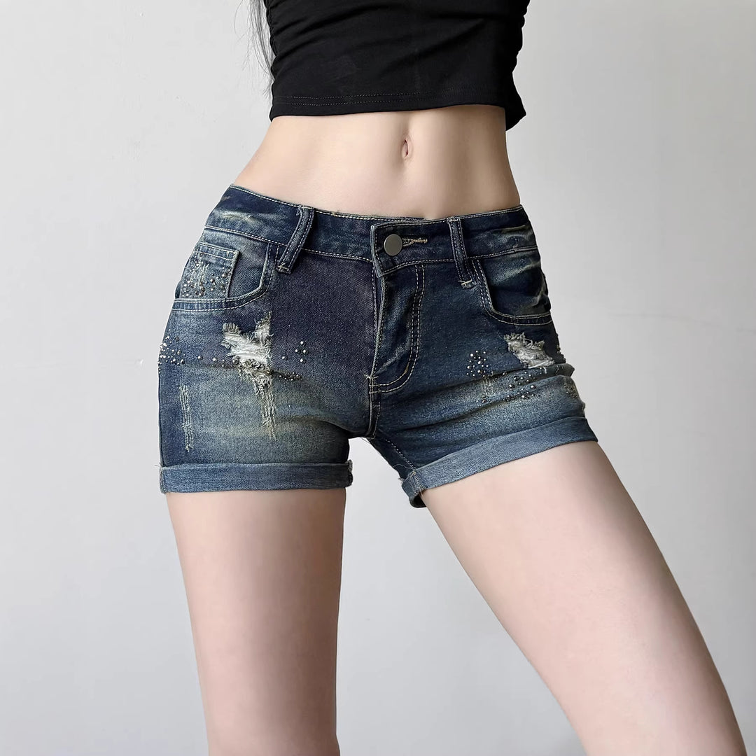 Damon jeans shorts with glittering details and modern design Mirla-Eva Jonsson