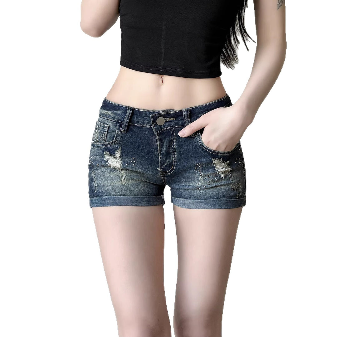 Damon jeans shorts with glittering details and modern design Mirla-Eva Jonsson