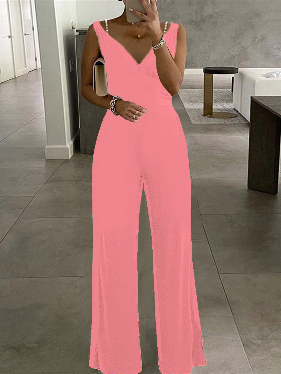 Damoverall med elegant V-ringning och flödande snitt Mirla-Eva Jonsson