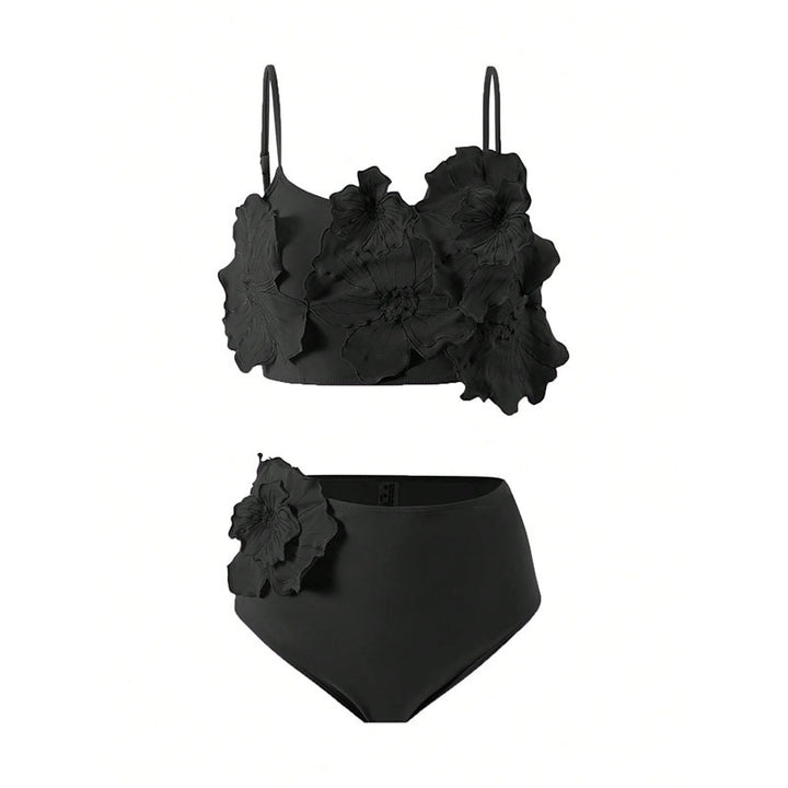 Dams Bikini-set med blommig topp och högt skuren bikiniunderdel Mirla-Eva Jonsson