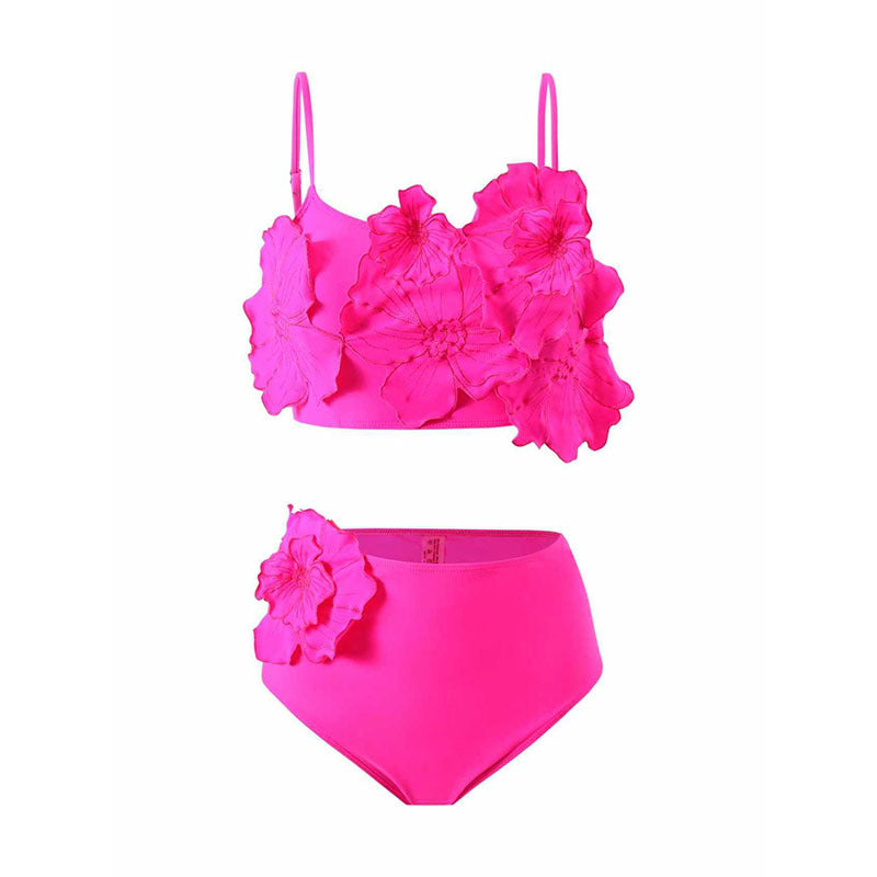Dams Bikini-set med blommig topp och högt skuren bikiniunderdel Mirla-Eva Jonsson