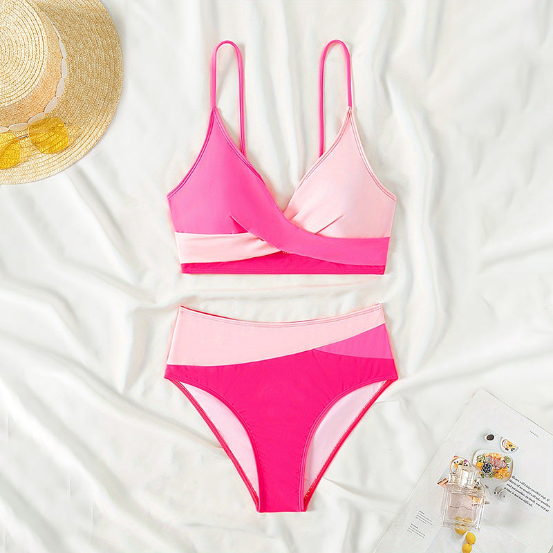 Dams Bikini-set med elegant omslag design och hög benöppning Mirla-Eva Jonsson