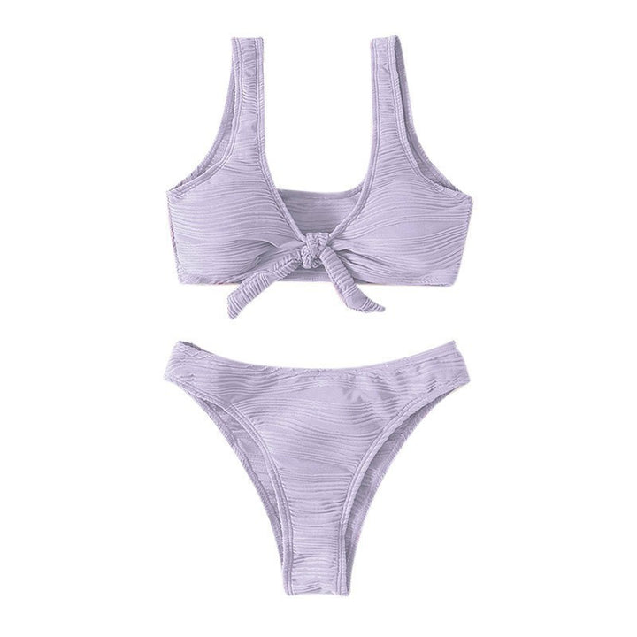 Dams Bikini-set med knytning och högt skurna trosor Mirla-Eva Jonsson