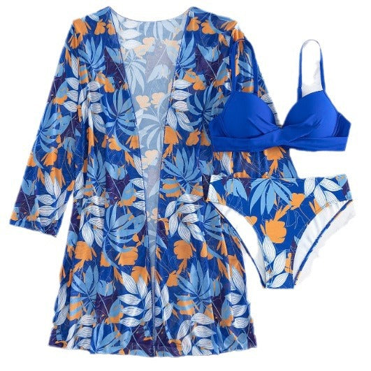 Dams Bikiniset med Blommig Kimono Mirla-Eva Jonsson