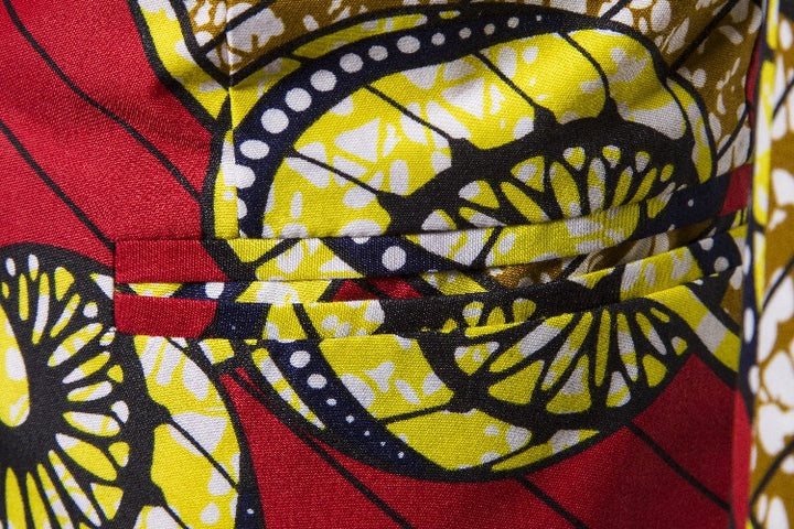 Dams Blazer i högkvalitativt tyg med unikt afrikanskt mönster och elegant snitt Mirla-Eva Jonsson