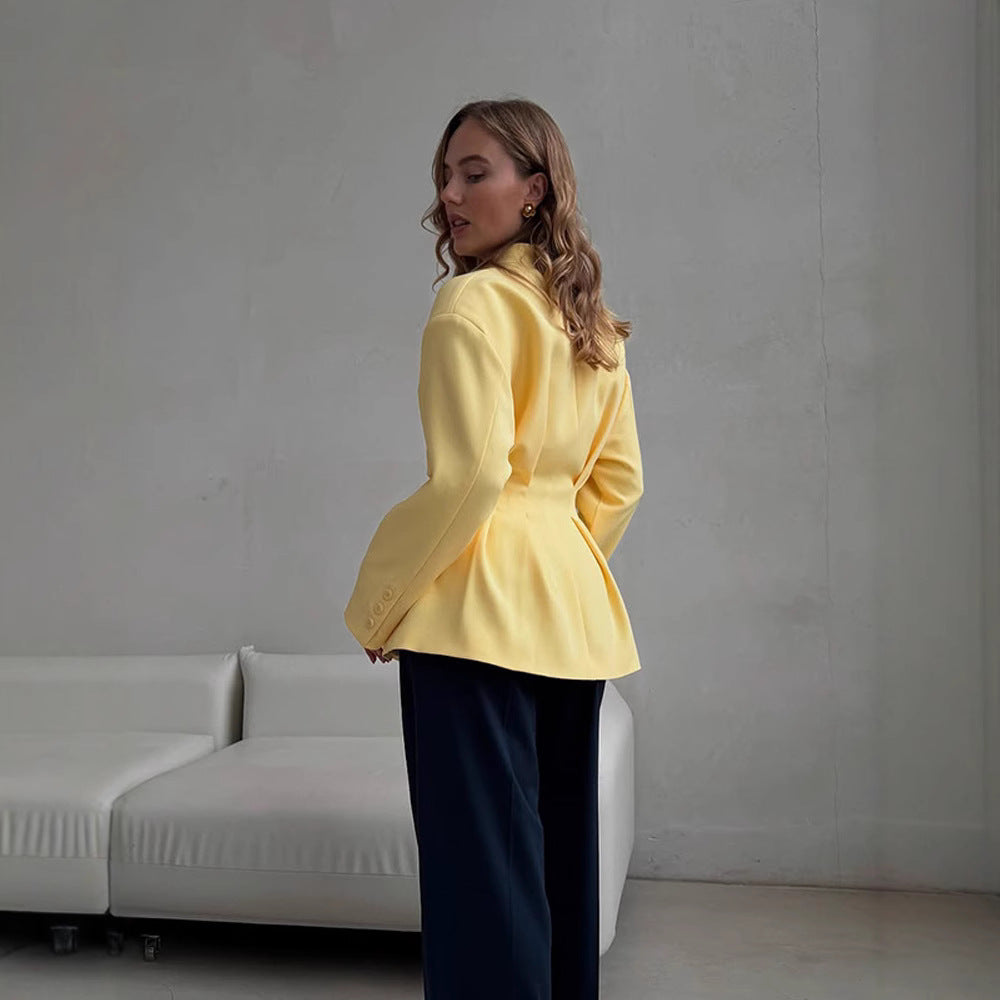 Dams Blazer med figursydd skärning och eleganta knapppdetails Eva Jonsson-Eva Jonsson