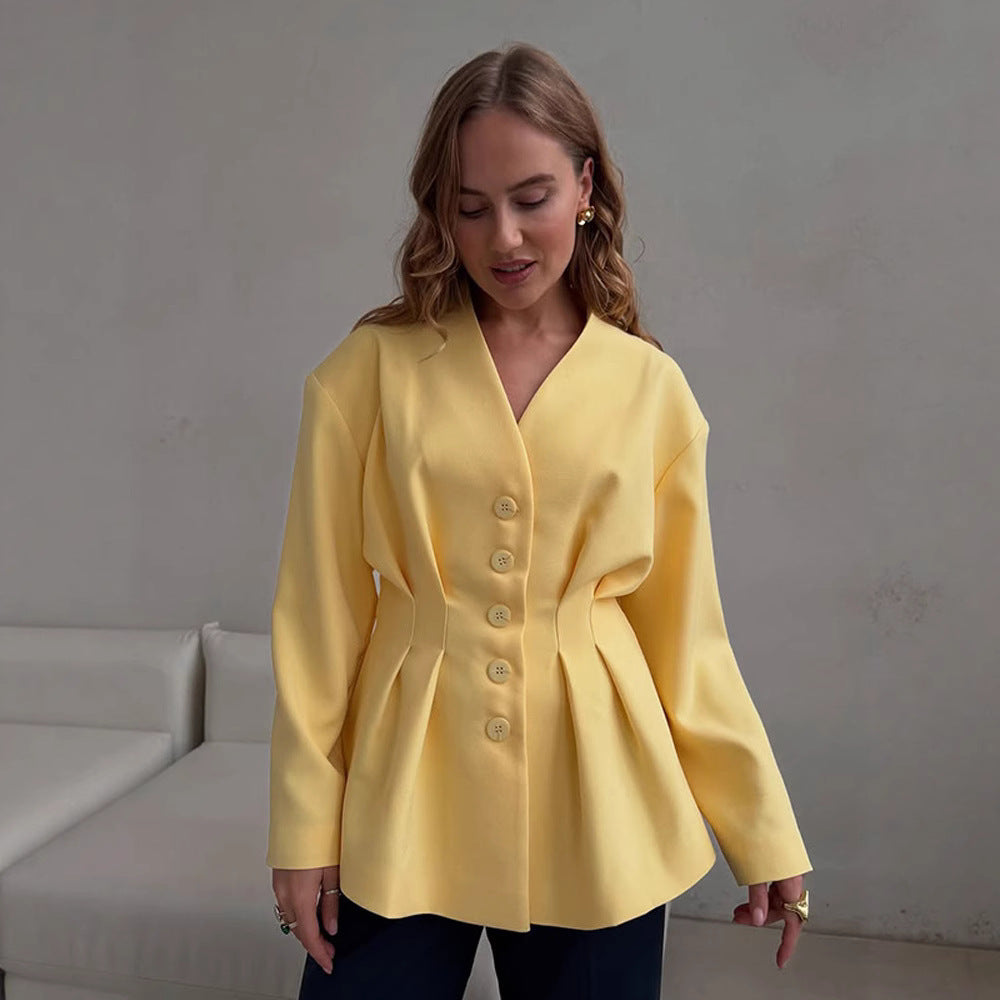 Dams Blazer med figursydd skärning och eleganta knapppdetails Eva Jonsson-Eva Jonsson