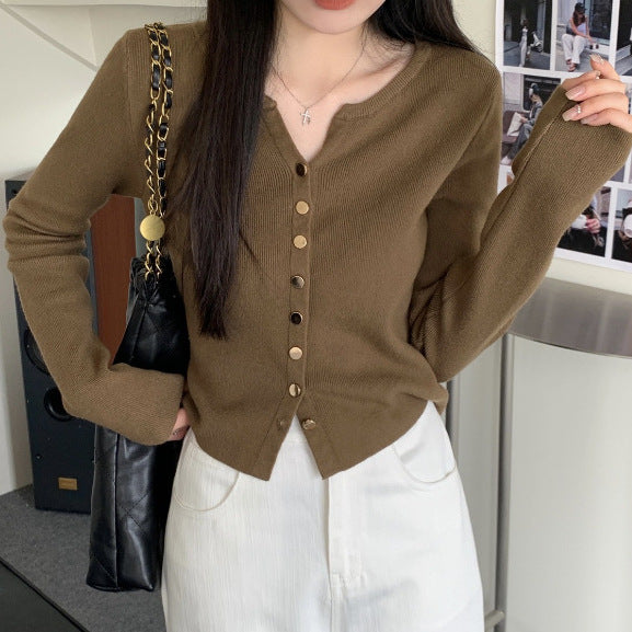 Dams Cardigan med Pärlemorknappar Eva Jonsson-Eva Jonsson