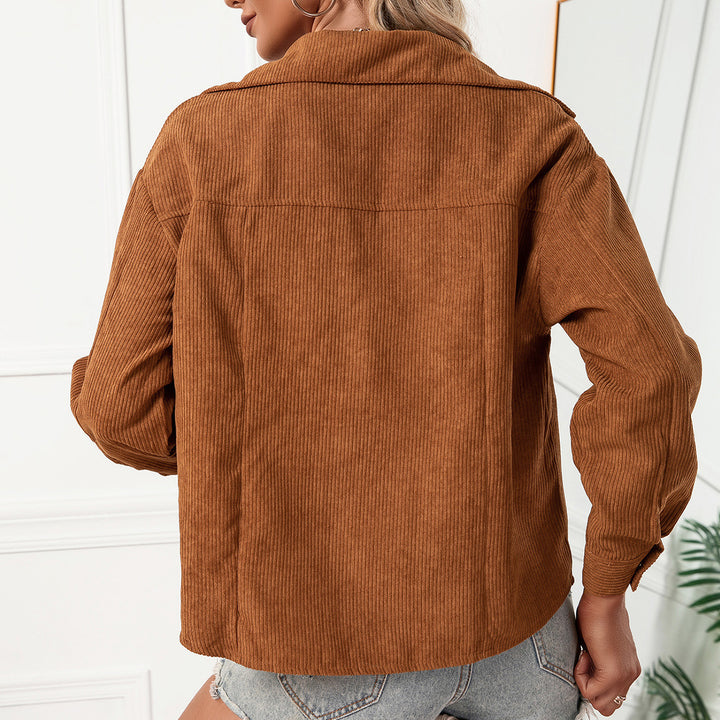 Dams Cordjacka i Oversized-stil Eva Jonsson-Eva Jonsson