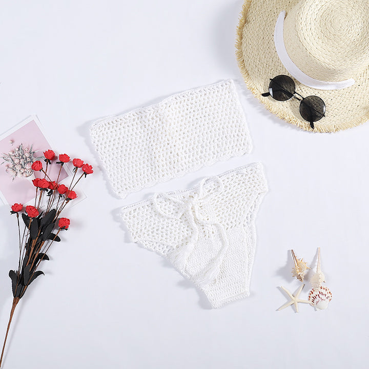 Dams Crochet Bikini Set med attraktiva accenter Mirla-Eva Jonsson