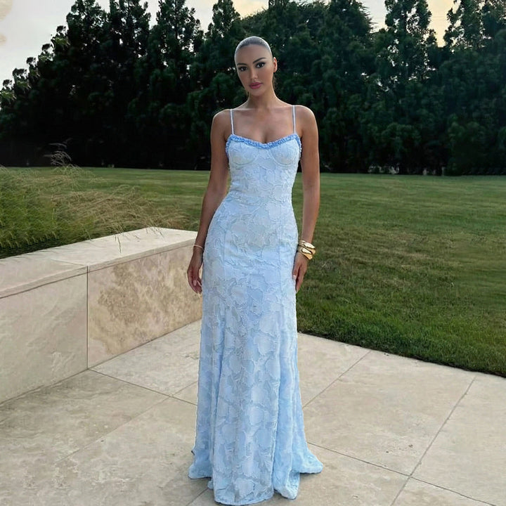 Dams Elegant Maxiklänning med sofistikerade detaljer Mirla-Eva Jonsson