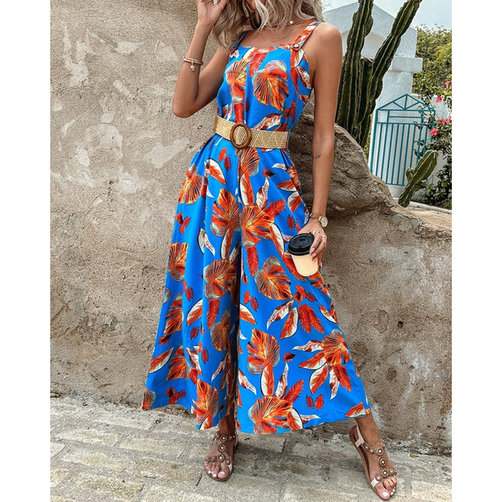 Dams Floral Print Vida byxor Overall Eva Jonsson-Eva Jonsson