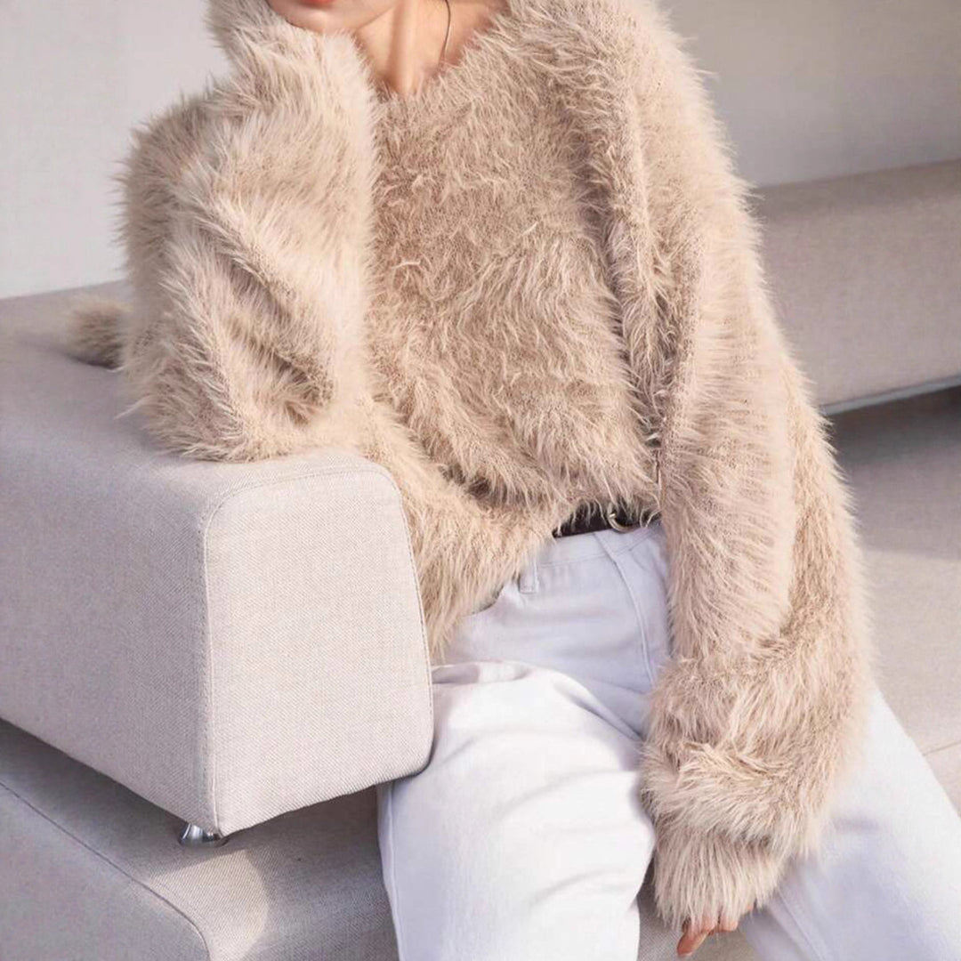 Dams Fuzzy Tröja med mjukt material och modernt design Eva Jonsson-Eva Jonsson