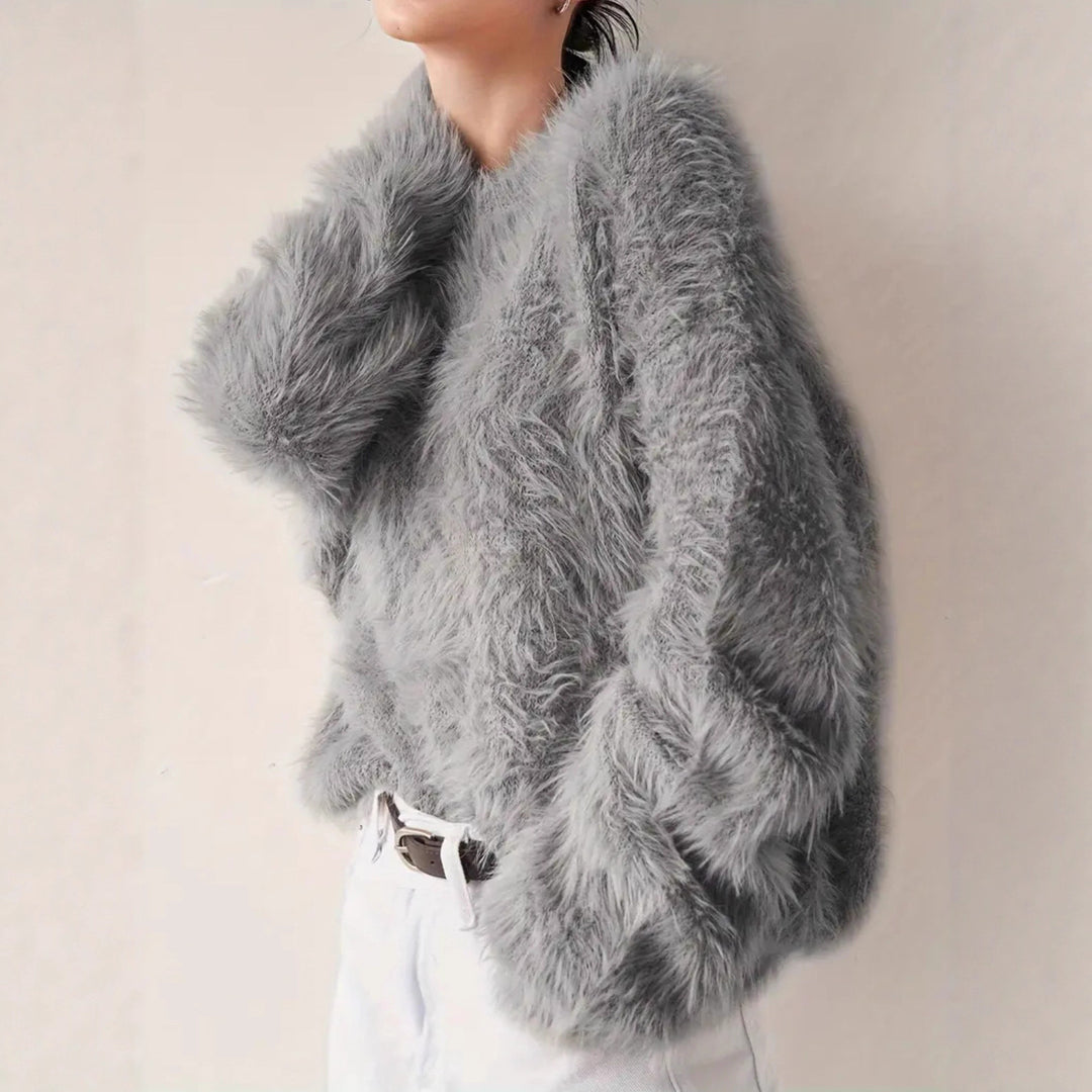 Dams Fuzzy Tröja med mjukt material och modernt design Eva Jonsson-Eva Jonsson