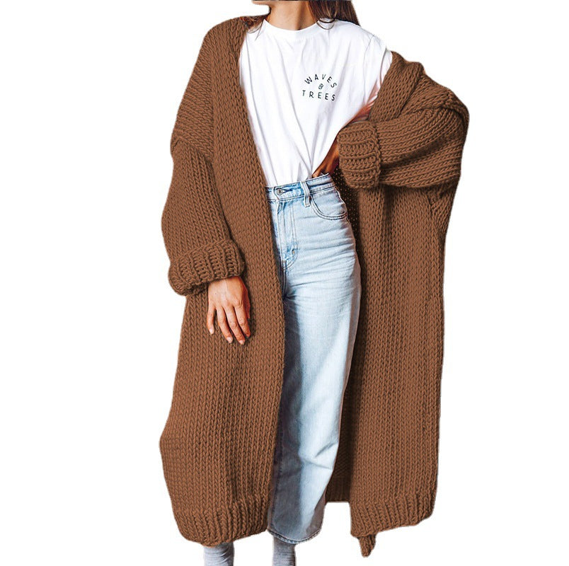 Dams Grovstickad Kimono Cardigan Eva Jonsson-Eva Jonsson