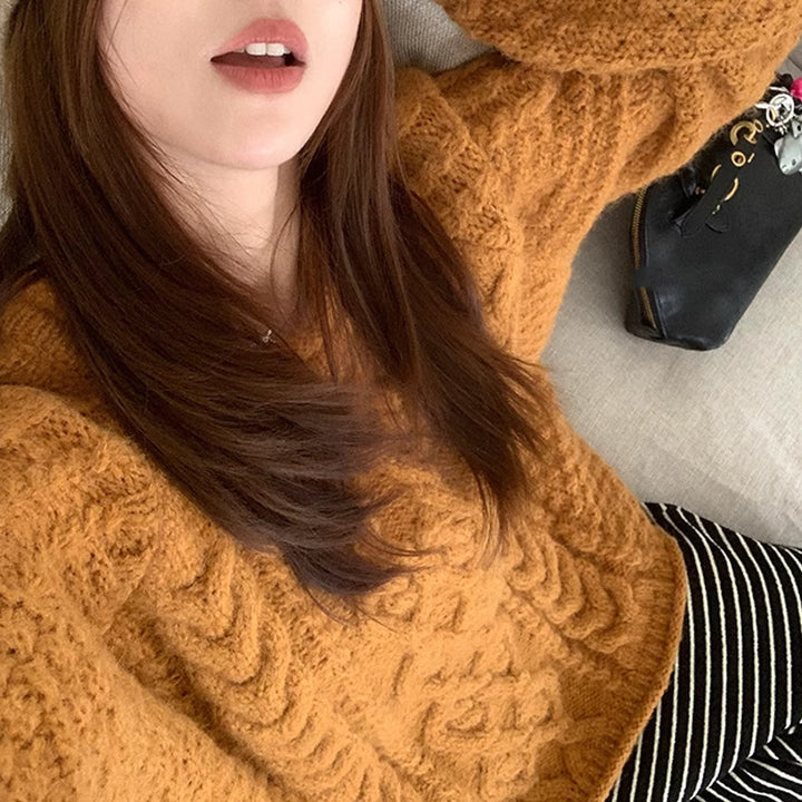 Dams Grovstickad Tröja med Avslappnad Passform och Generösa Ärmar Eva Jonsson-Eva Jonsson