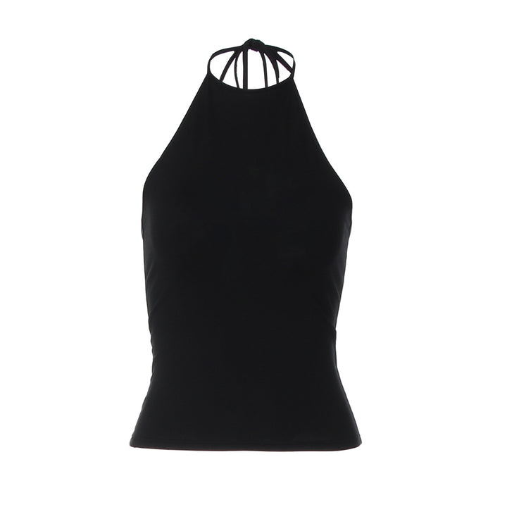 Dams H halterneck topp i elastisk material Mirla-Eva Jonsson