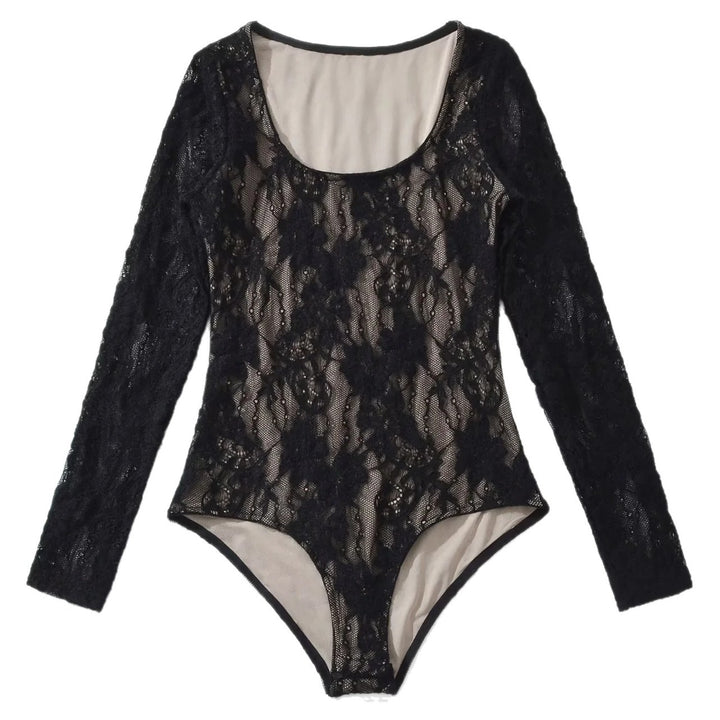 Dams Häkeldress med transparent mönster av spets Mirla-Eva Jonsson