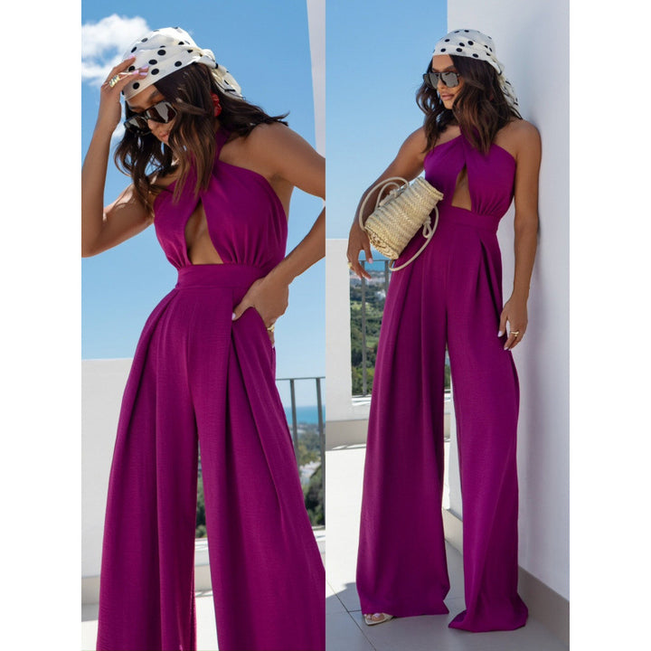 Dams Halterneck Cutout Jumpsuit Eva Jonsson-Eva Jonsson