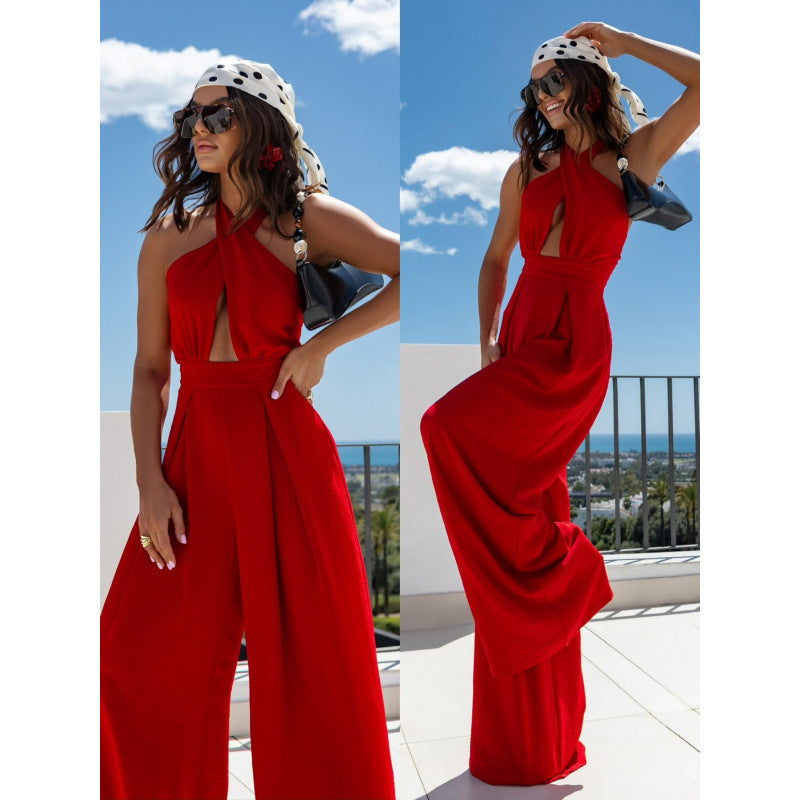Dams Halterneck Cutout Jumpsuit Eva Jonsson-Eva Jonsson