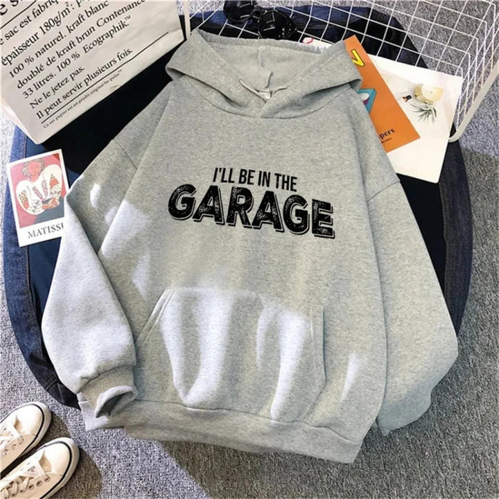 Dams Huvtröja med Kreativ Garage Motiv Mirla-Eva Jonsson