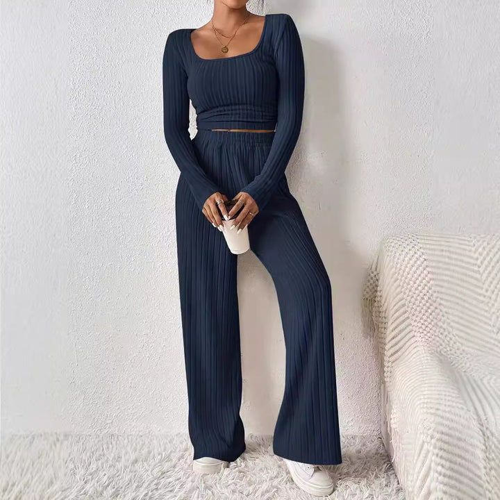 Dams Loungewear-set med elegant strukturerad design Eva Jonsson-Eva Jonsson