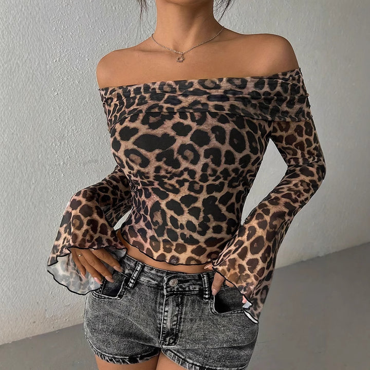 Dams Off-Shoulder Blus med vida utsvängda ärmar Mirla-Eva Jonsson
