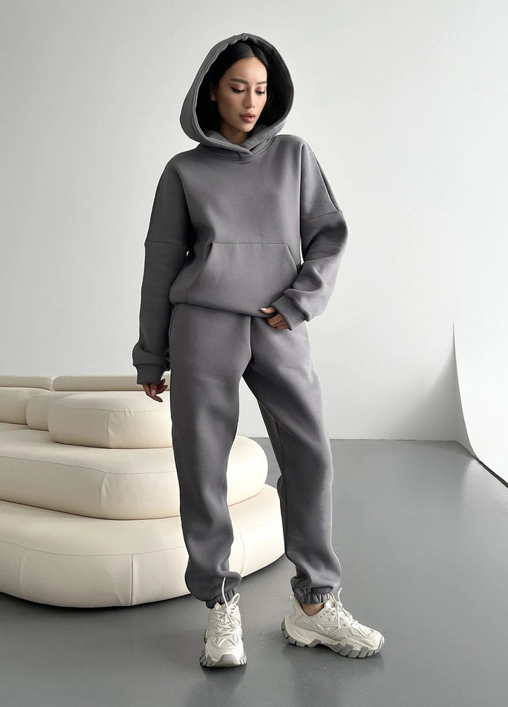 Dams Oversized Hoodie och Joggingbyxor Set Mirla-Eva Jonsson