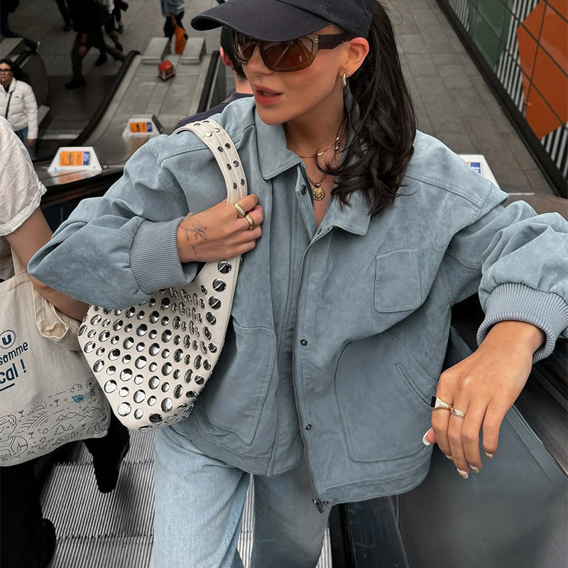 Dams Oversized Mockaskinnjacka Mirla-Eva Jonsson