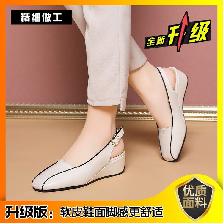Dams Slingback-wedges med Elegant Rem och Modernt Design Mirla-Eva Jonsson