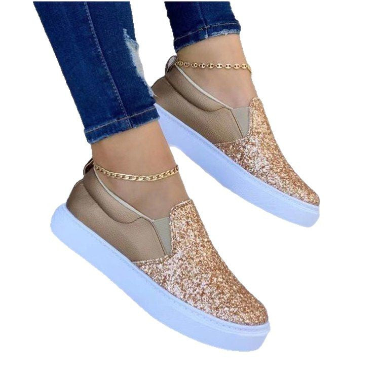 Dams Slip-On Sneakers med Glittrande Ovanmaterial och Bekväm Inträde Mirla-Eva Jonsson