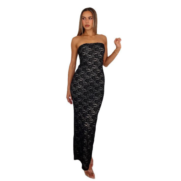 Dams Spitzenkleid i ärmlös design Mirla-Eva Jonsson
