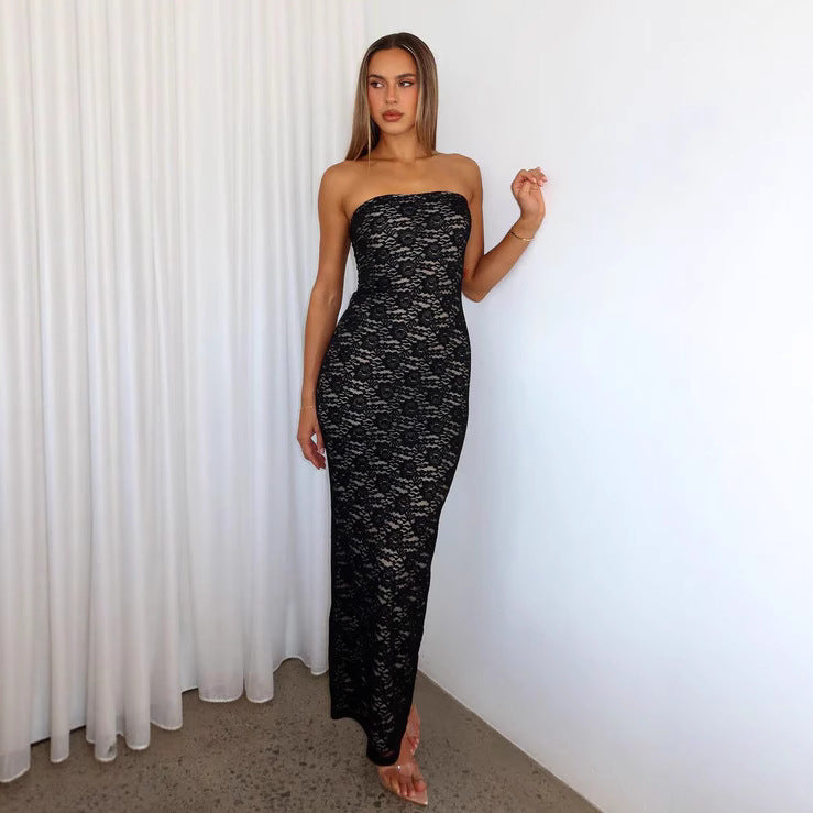 Dams Spitzenkleid i ärmlös design Mirla-Eva Jonsson