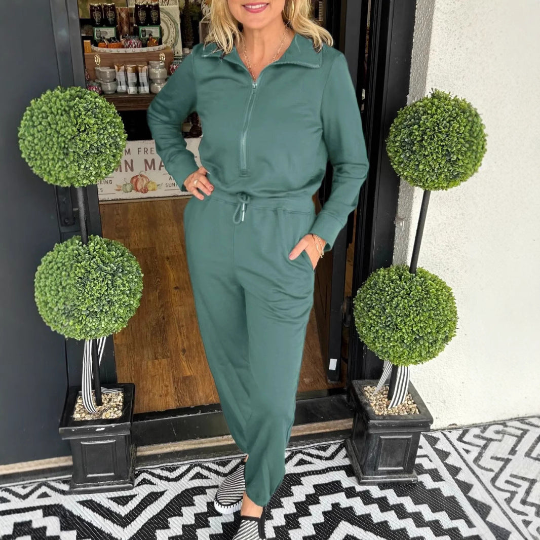 Dams Sportset med modern dragkedja och elastisk midja Eva Jonsson-Eva Jonsson